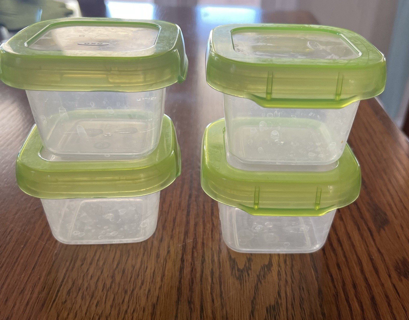 Oxo pop container set Of 10. Small Container Is Perfect For Homemade Baby Food!