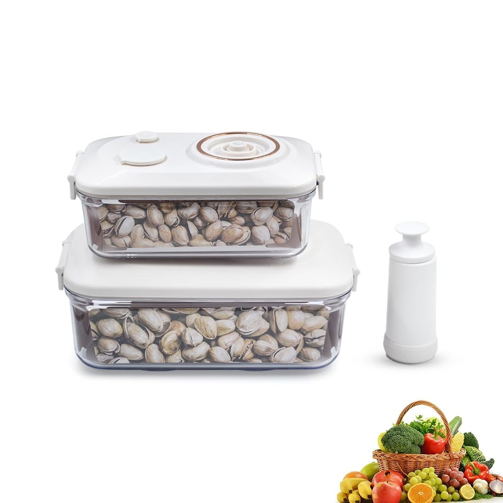 En Vacuum Seal Containers Preserve Freshness With Time Dial Bpafree Microwavesaf