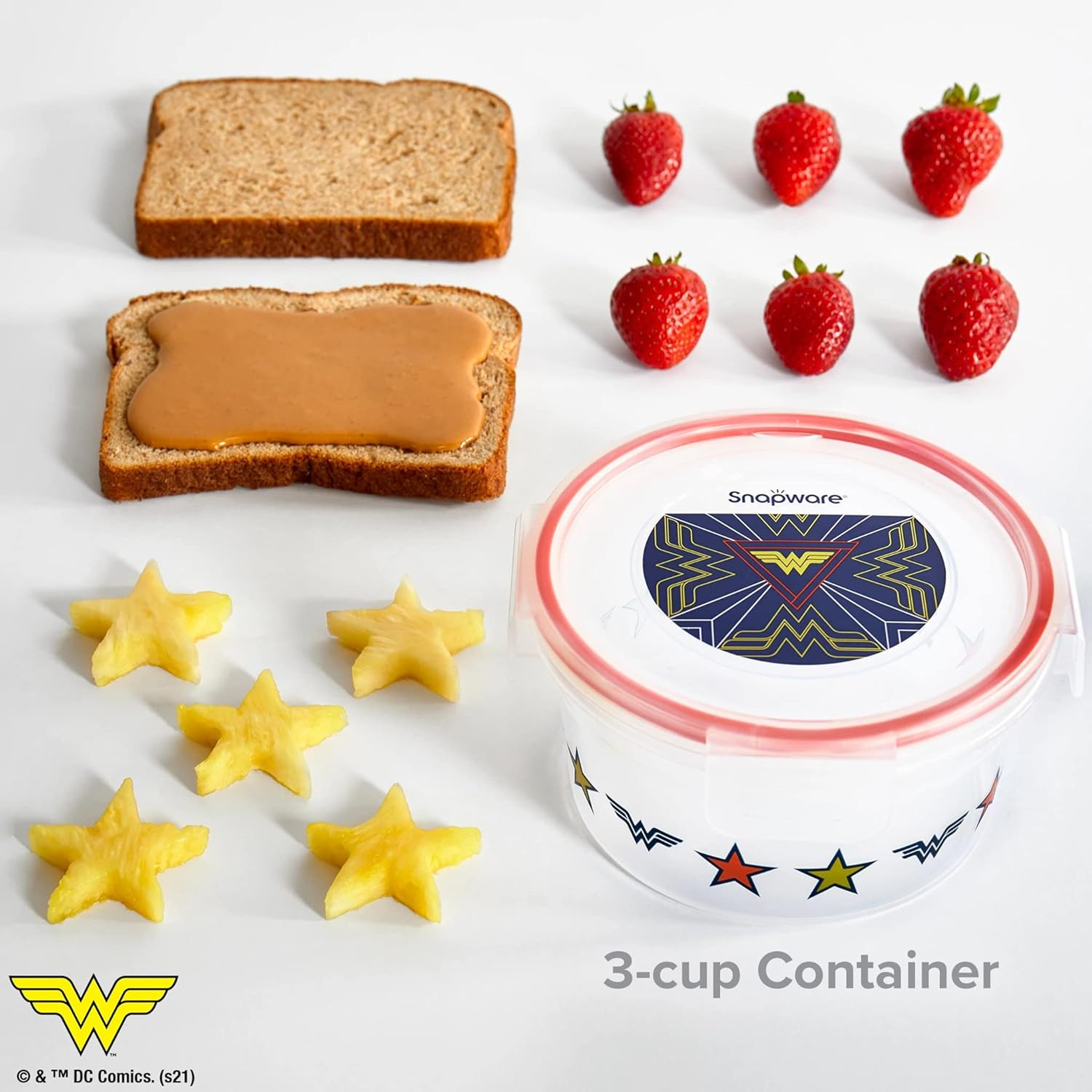 8-Pc Plastic Food Storage Containers Set, 4.6-Cup & 3-Cup Meal Prep Containers