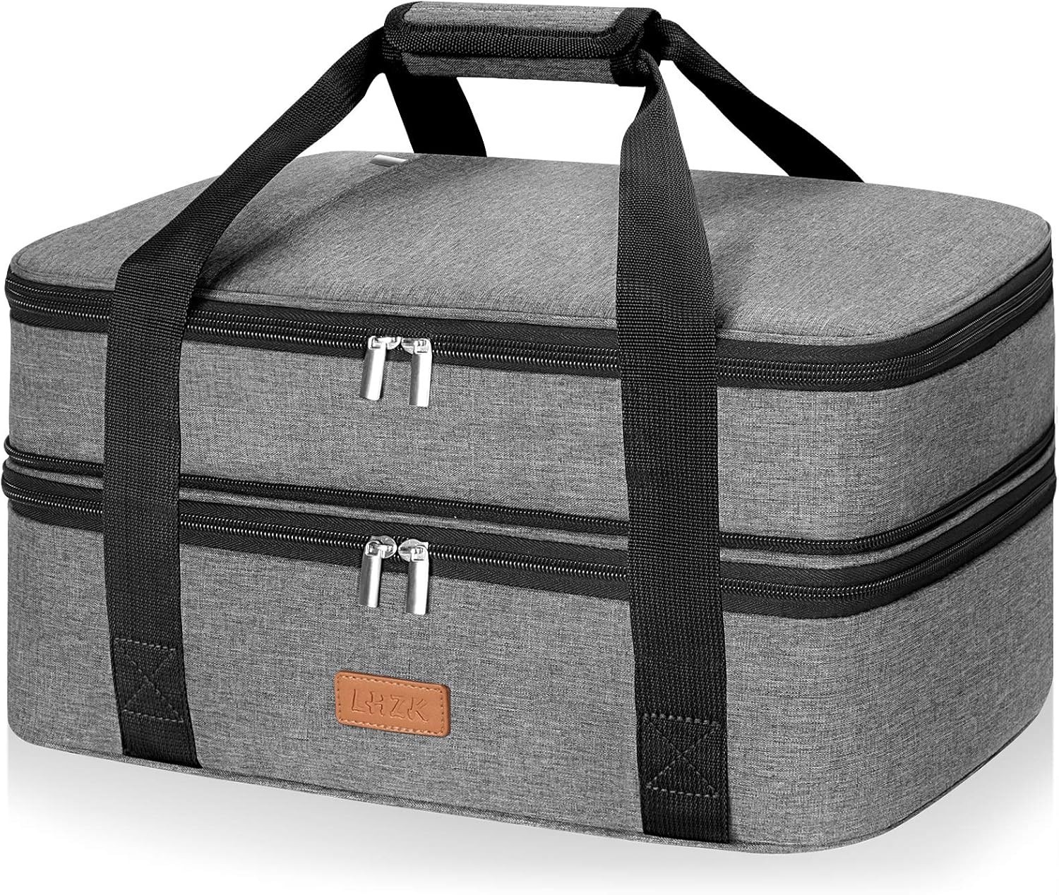 Insulated Casserole Carrier – Expandable Holder Tote for Hot or Cold Food, Fi…