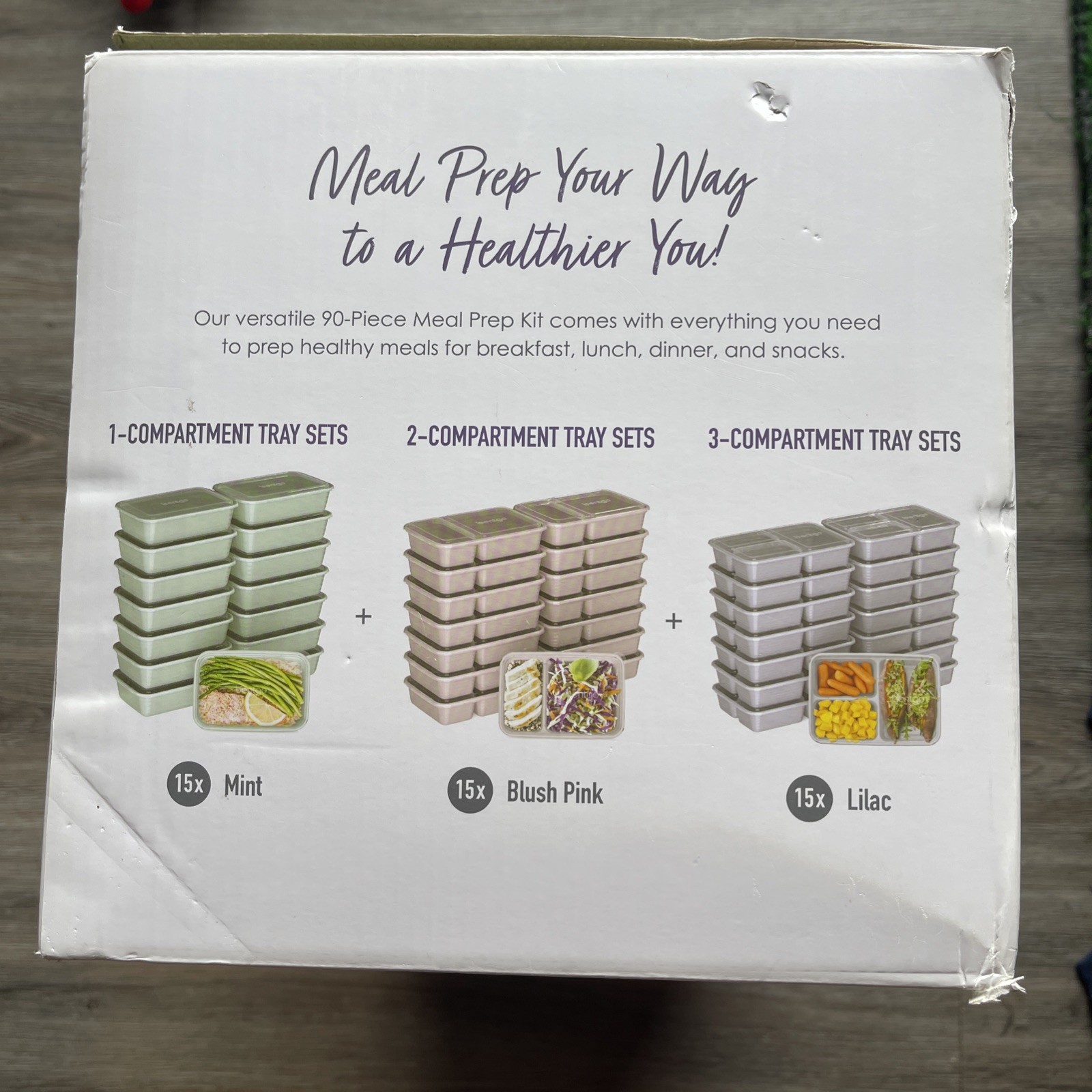 BENTGO PREP 90 PIECE MEAL PREP KIT FLORAL PASTELS COLLECTION