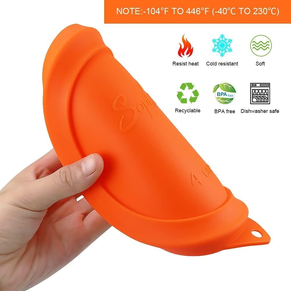 Round Silicone Storage Cover Lids 8-Pack | Fit Anchor Hocking and Pyrex, 4 Size