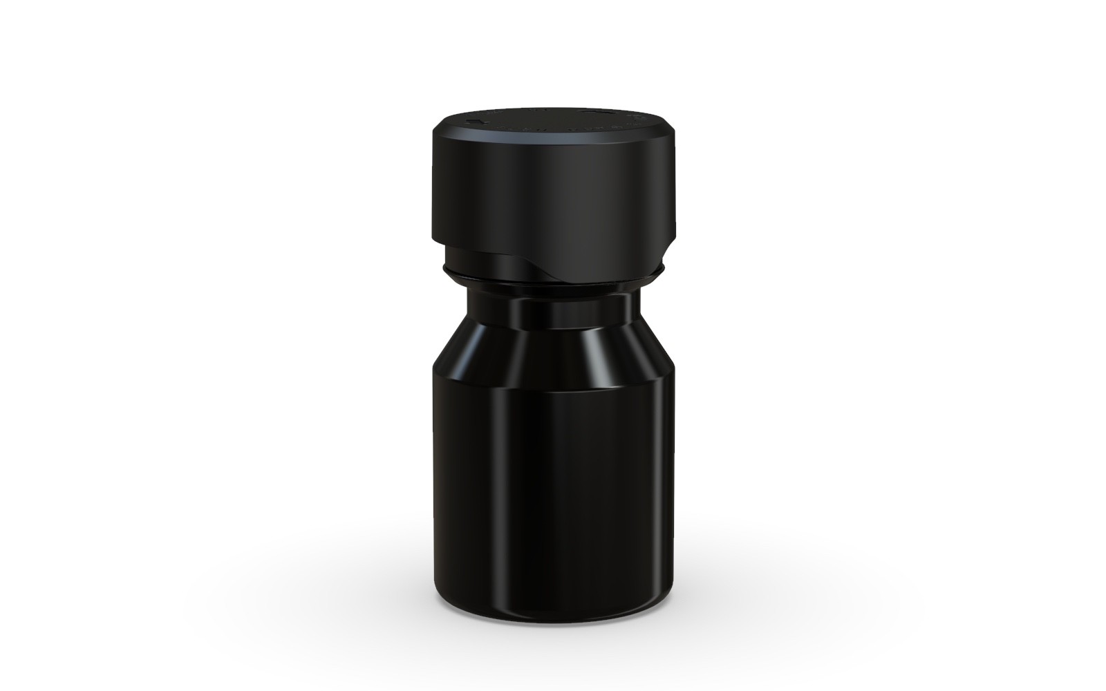 CHUBBY GORILLA 30ML STUBBY AVIATOR SHOT BOTTLES (5pack) BLACK BOTTLE/BLACK LID