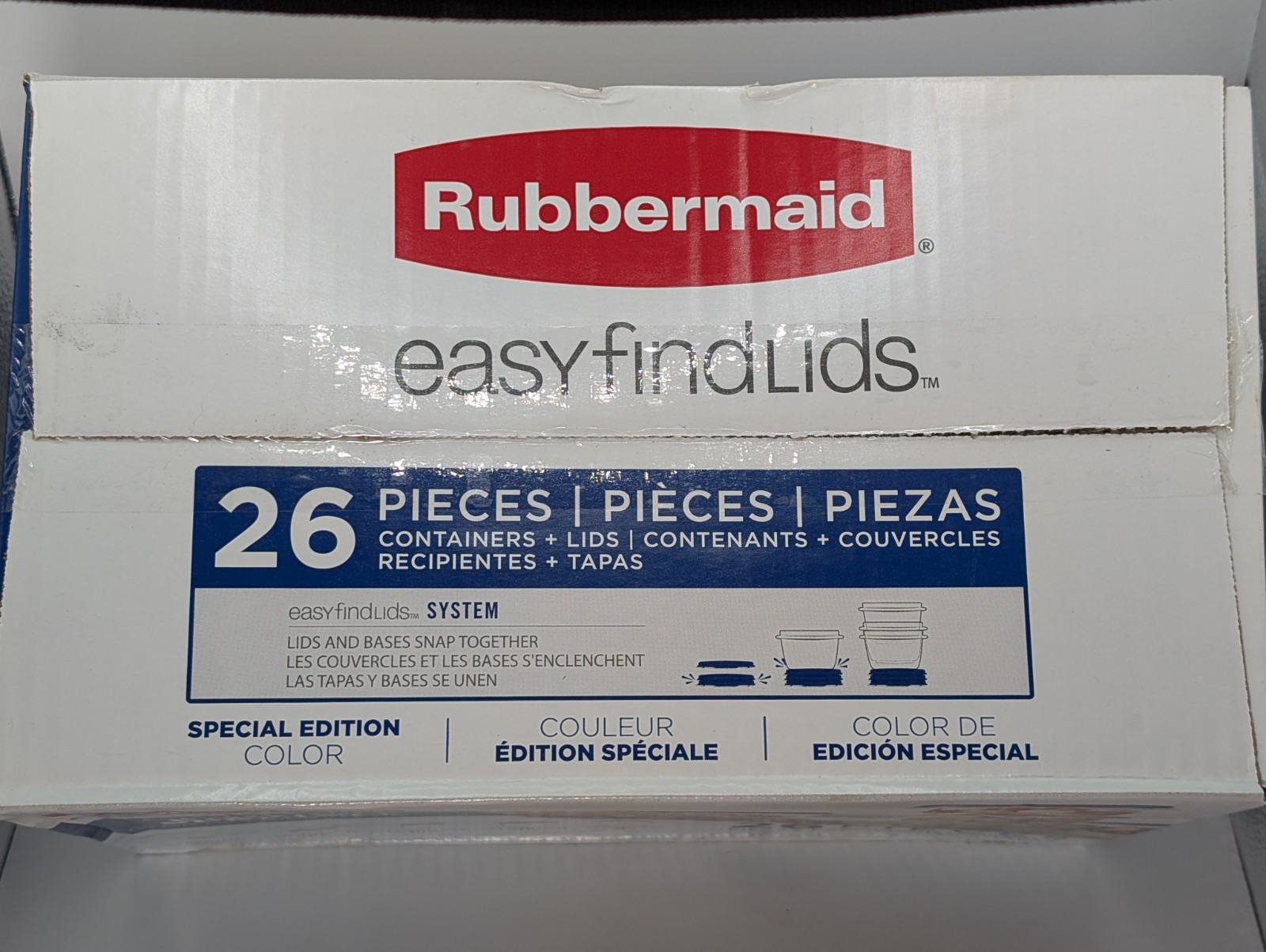 Rubbermaid Storage Containers 26 Pieces Easy Find Lids Special Edition Color