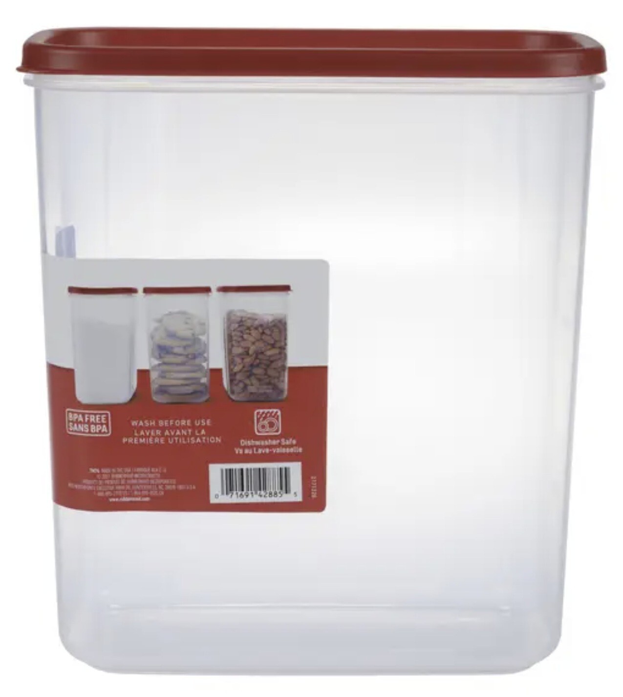 Rubbermaid 2168228 Racer Red 21 Cup Dry Food Storage Containers – Pack of 3