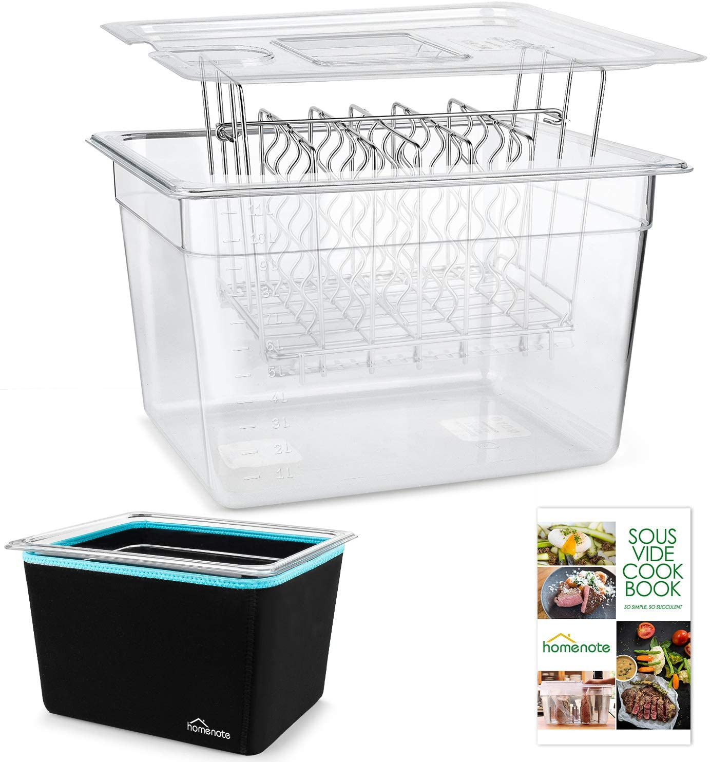 Container with Lid & Rack and Sleeve – 12 Quart