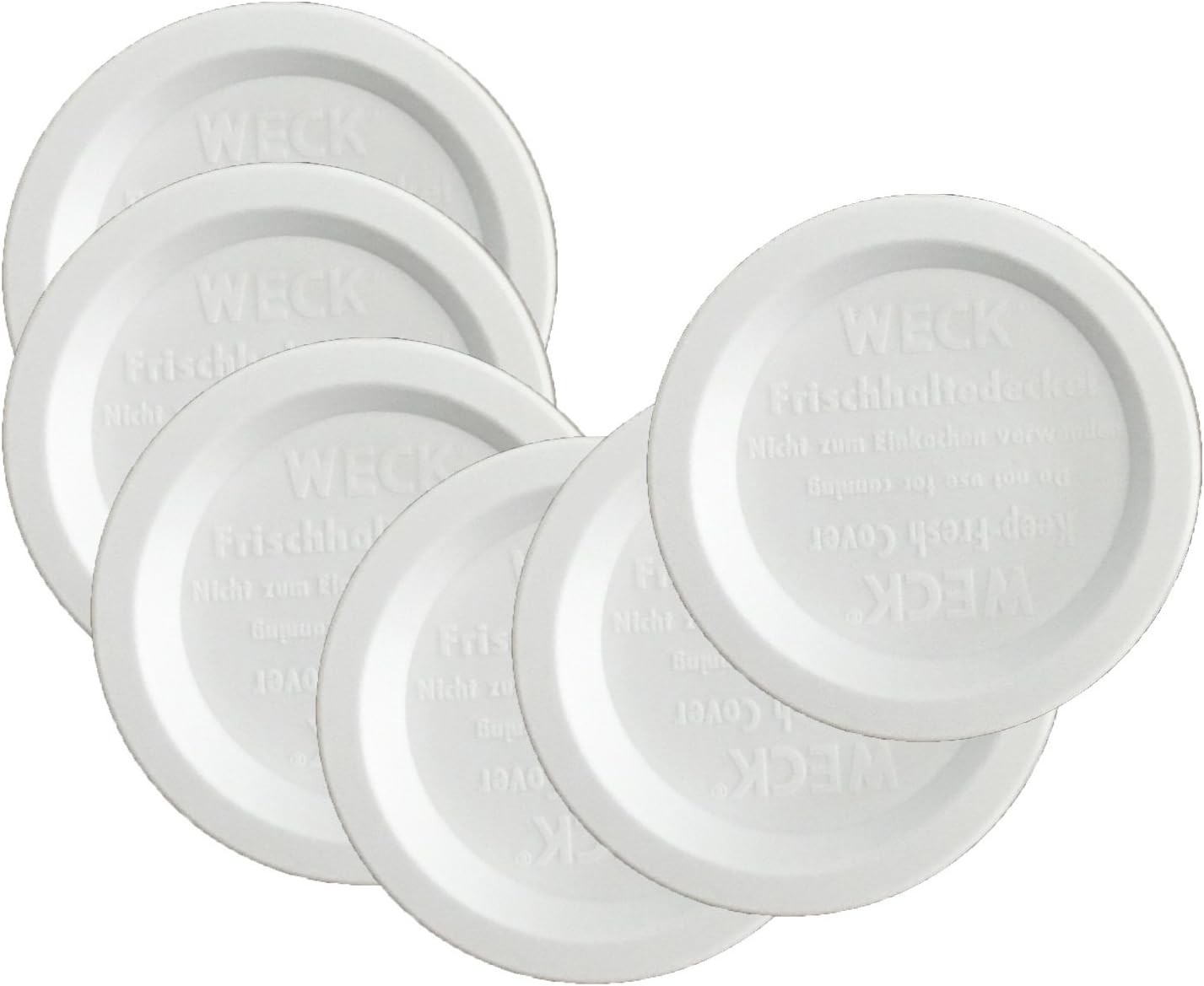 Jar Keep Fresh Plastic Lids, 6 PACK (Small = 60Mm). Fits Models 080, 755, 760, 7