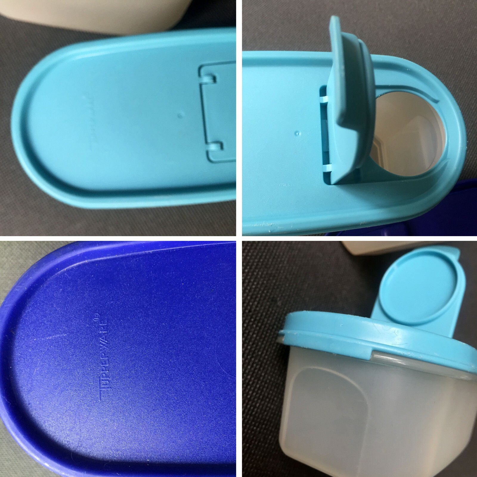 Tupperware VINTAGE OVAL Modular Mate 1 #1611 500ml, Modular Mate 2 #1612 1.1L