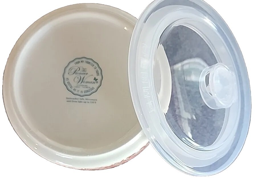 Pioneer Woman ~ Stoneware ~ Food Storage Container w/Lid ~ BRILLIANT BLOOMS