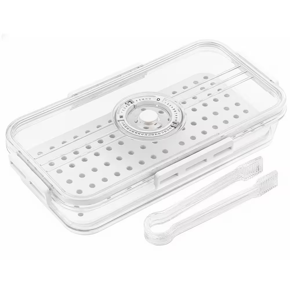 Microwavable Cookware Polyethylene Airtight Bacon Storage Container Clear PET Pl