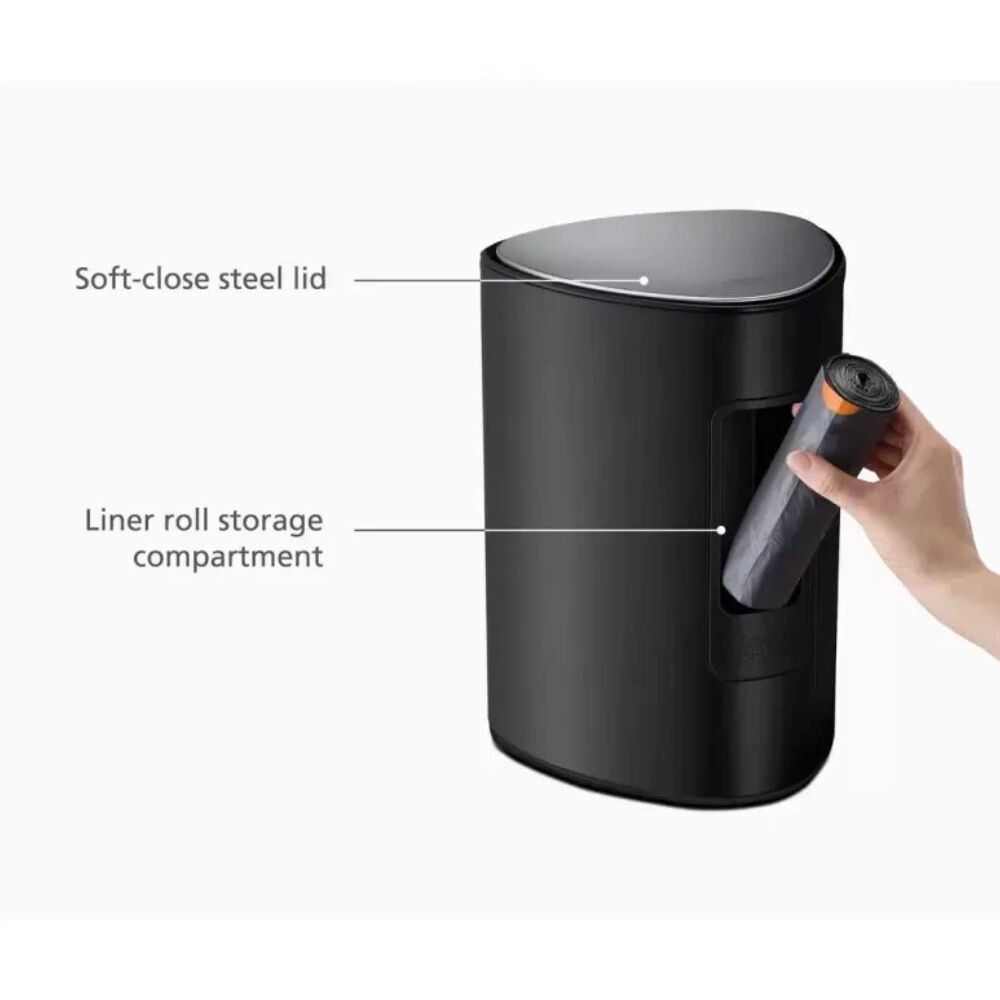 Joseph Joseph EasyStore 5L Pedal Bin | Matte Black