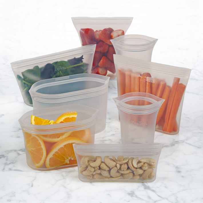 Zip Top 8-Piece Silicone Storage Set-Williams Sonoma|40882