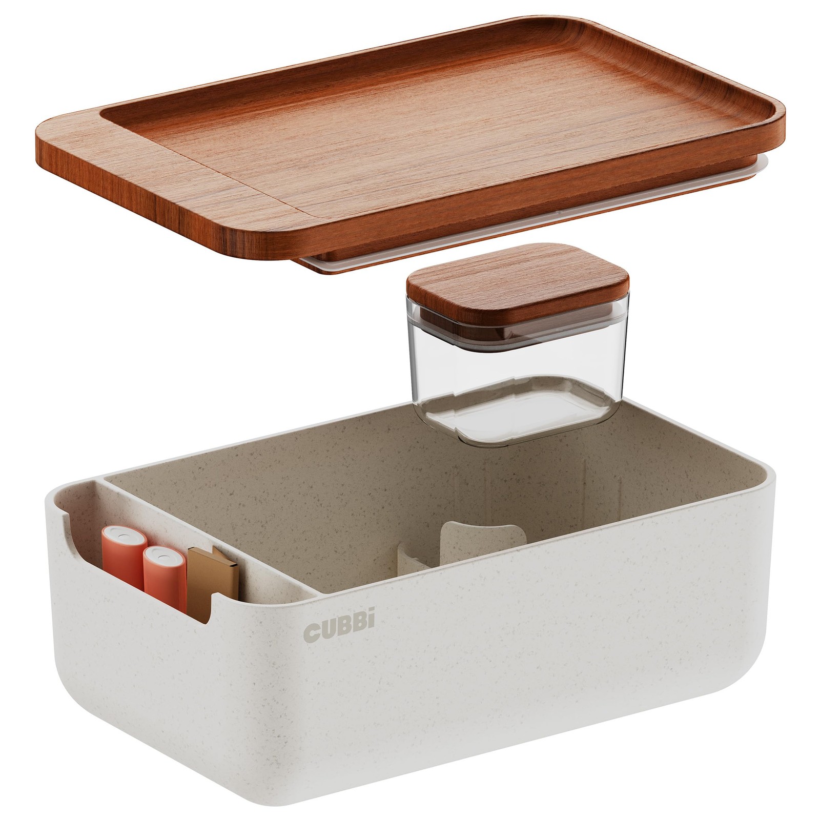 – Airtight Box with Tray – Silicone Seals – 100% Air-Tight Storage Box with A…