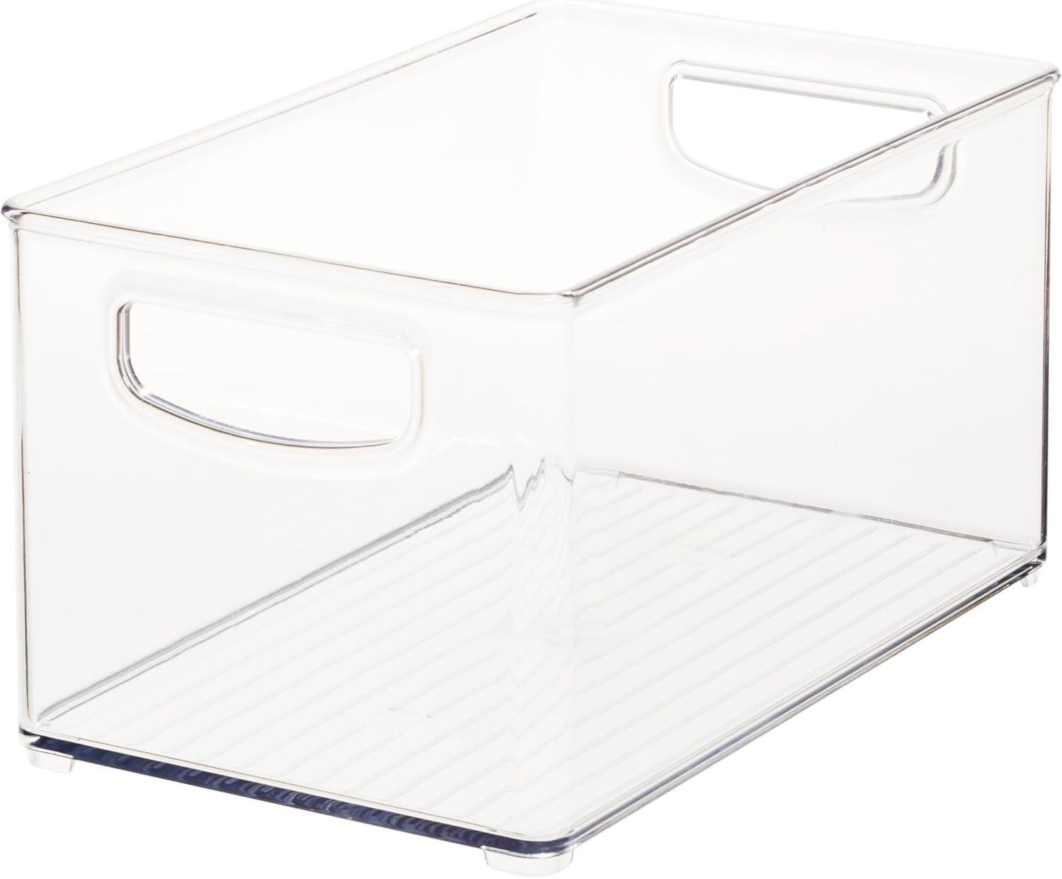 Stylish BPA-Free Clear Storage Bin with Handles – Perfect for Home Organization