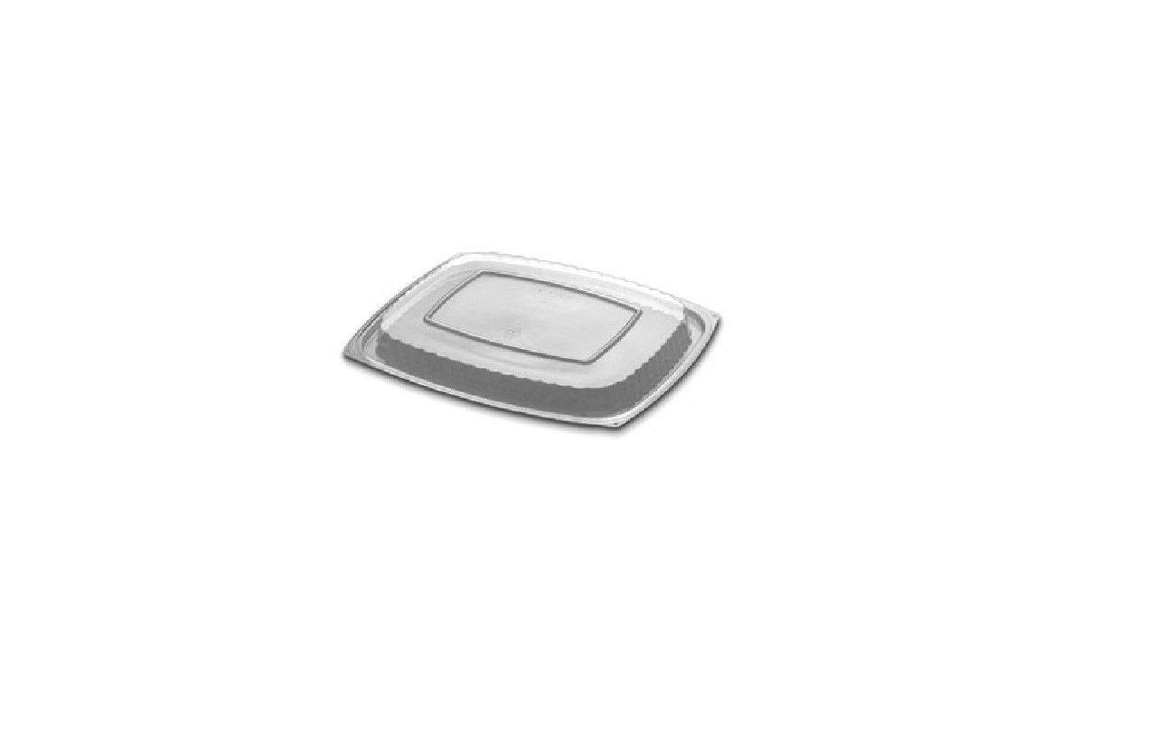D&W H57B, Versapak 48/64oz Clear Ps Plastic Showcase Dome Lid 250/CS