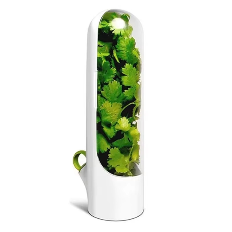 Herb Saver Storage Container Fresh Herb Keeper Refrigerator Kitchen Preserver