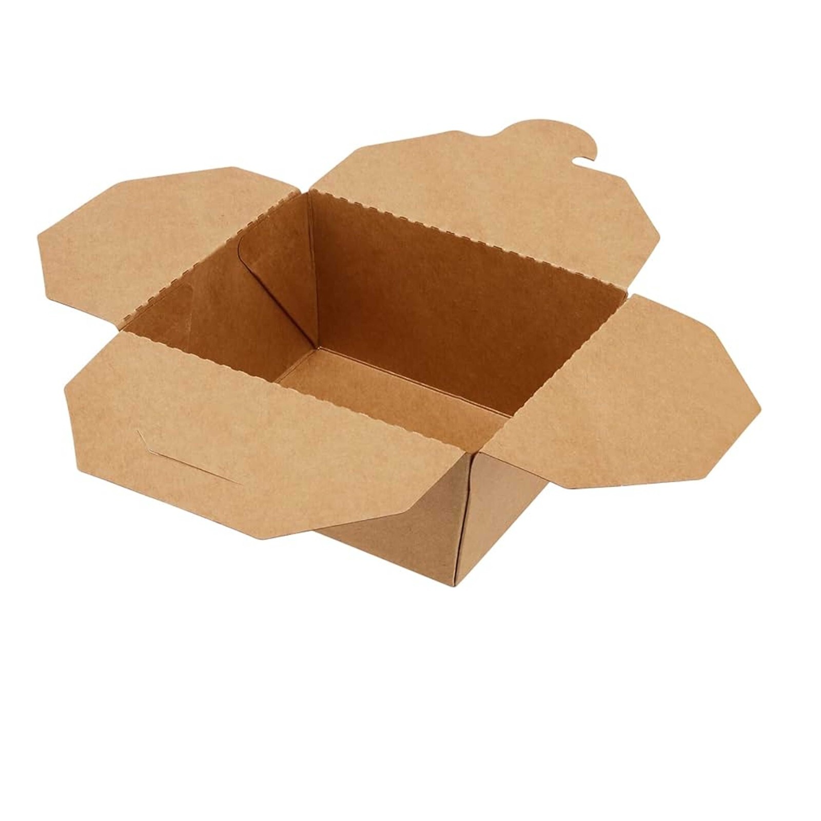50PK Microwaveable Paper Food Containers Take Out Leak Proof & Grease Resistant