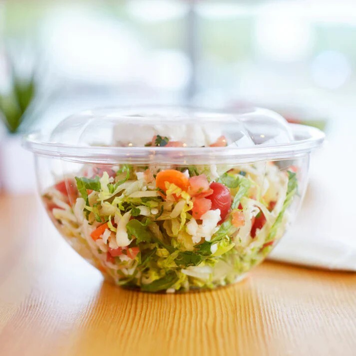150 Pack Plastic Salad Bowl 24 Oz Disposable Salad Container With Airtight Lids