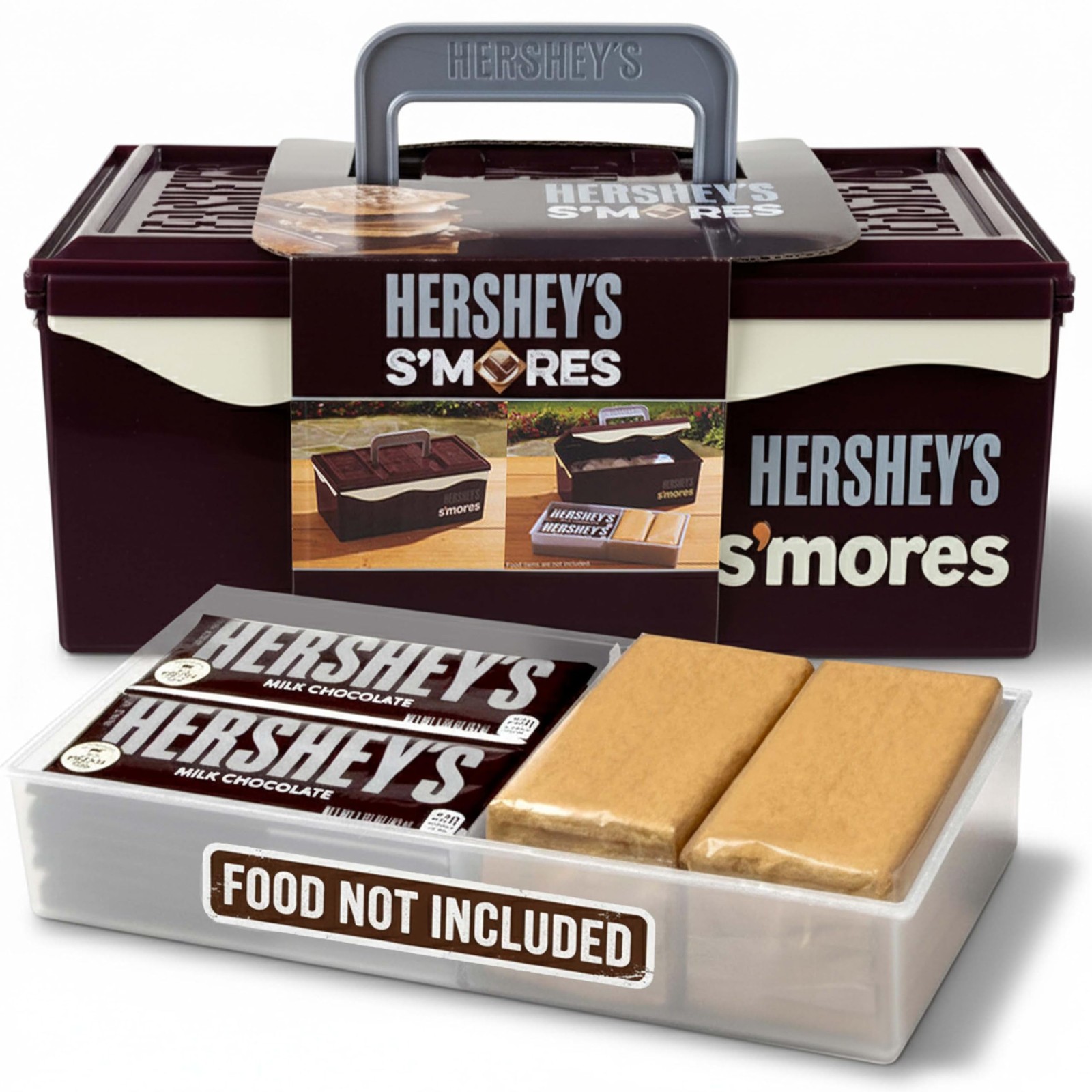 Mr. Bar-B-Q Hershey’s Smores Caddy Tray Organizer – 1 Pack, Brown