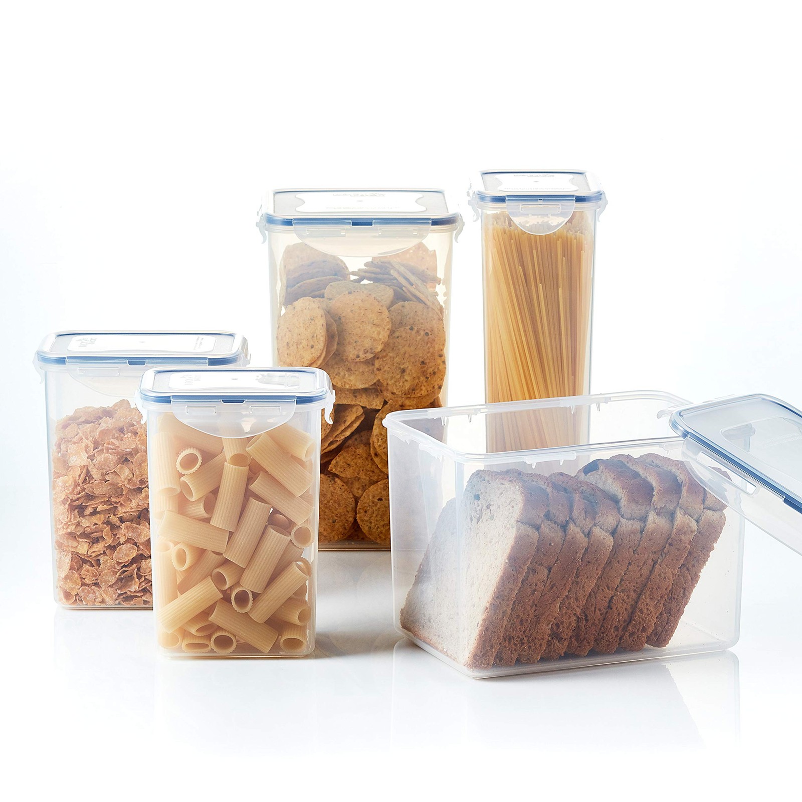 LOCK & LOCK Easy Essentials Airtight Rectangular Tall Food Storage Container …