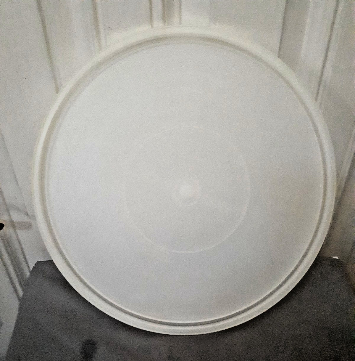 Vintage Tupperware Cupcake Muffin Pie Storage Keeper #242 W/LID #224 Clear Round