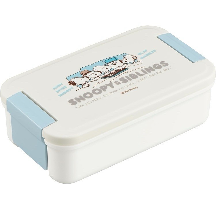 Peanuts Snoopy & Siblings bento box food container lunch square 550ml OSK
