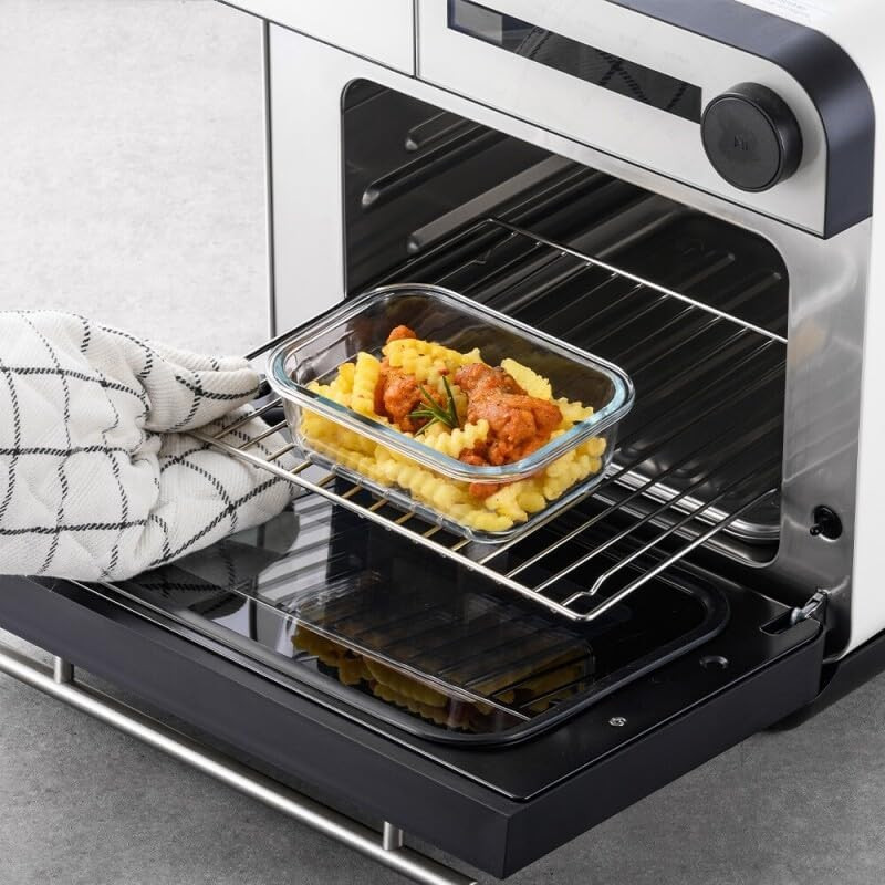 LNG214S4W the Clear Heat-Resistant Borosilicate Glass Food Storage