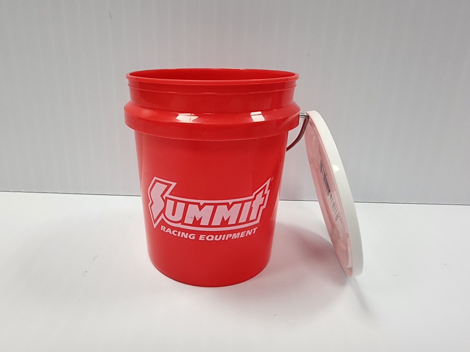 Summit Racing Red Mini Bucket With Lid 4″ Fast Shipping