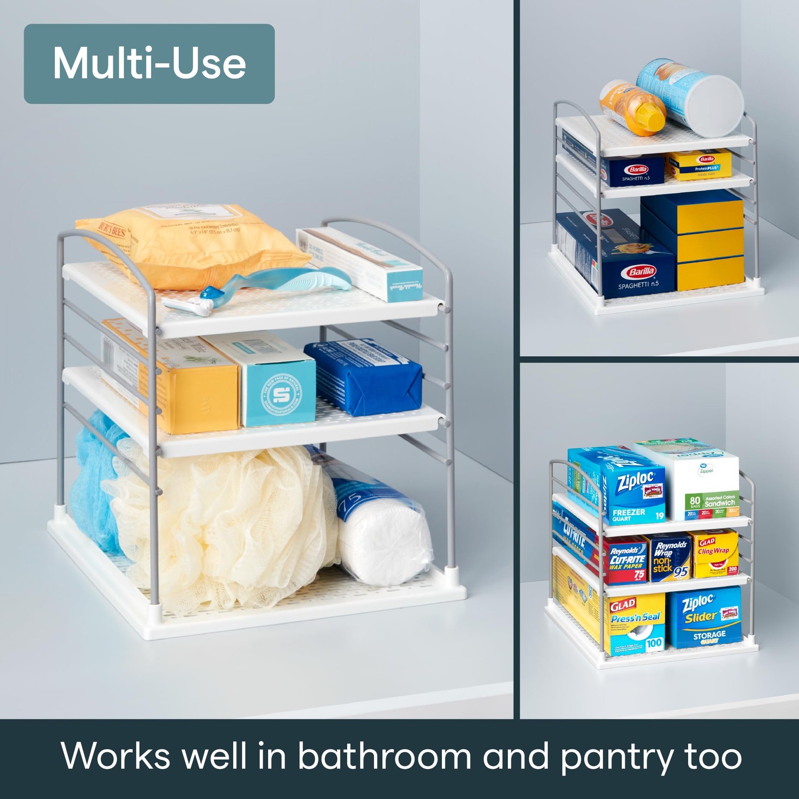 UpSpace Adjustable Box Organizer for Foil Wrap and Kitchen Cabinet Storage, O…