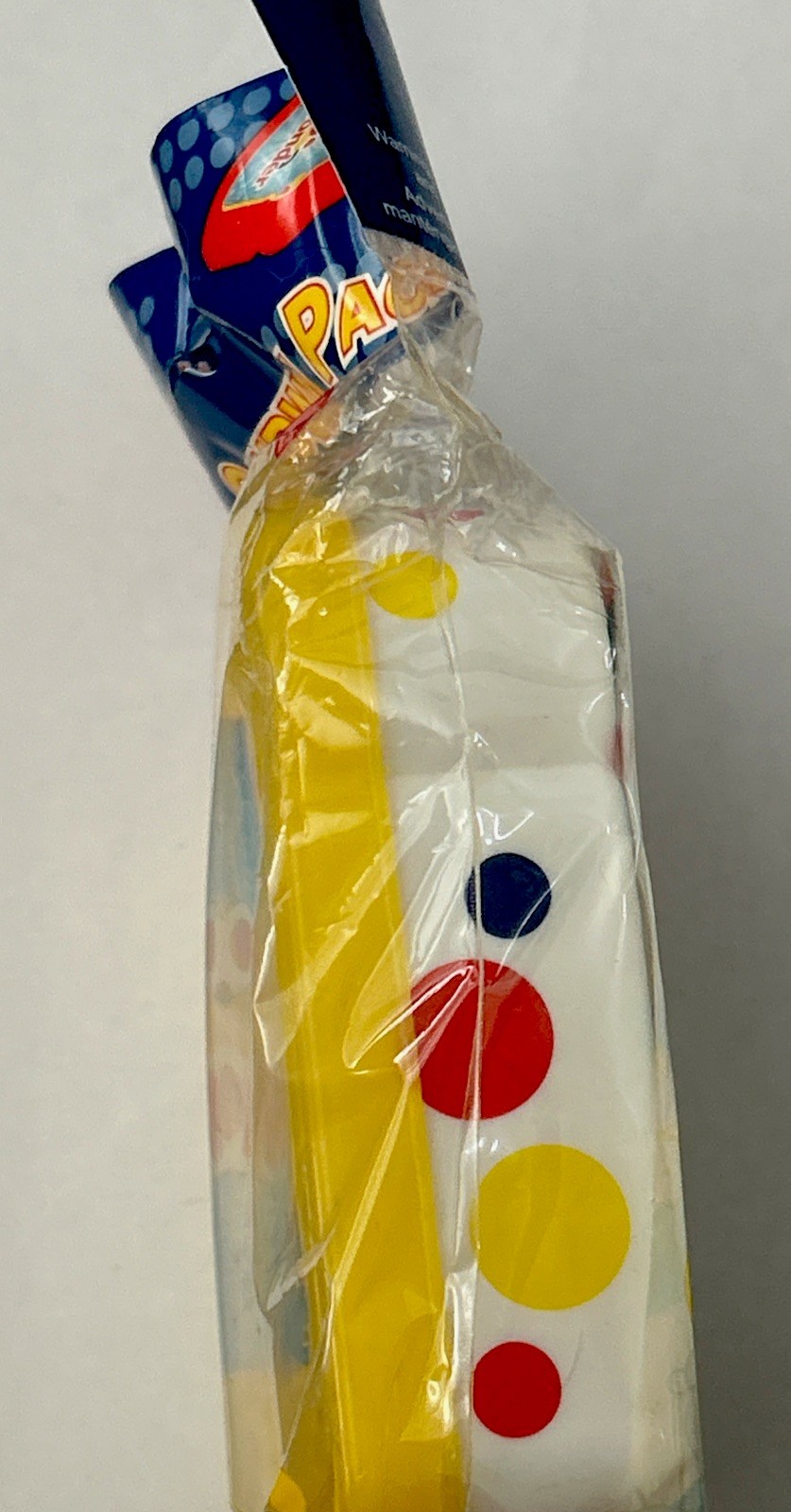 RARE Vtg YELLOW Wonder Calif Bread Plastic Container Polka Dots Sandwich Storage