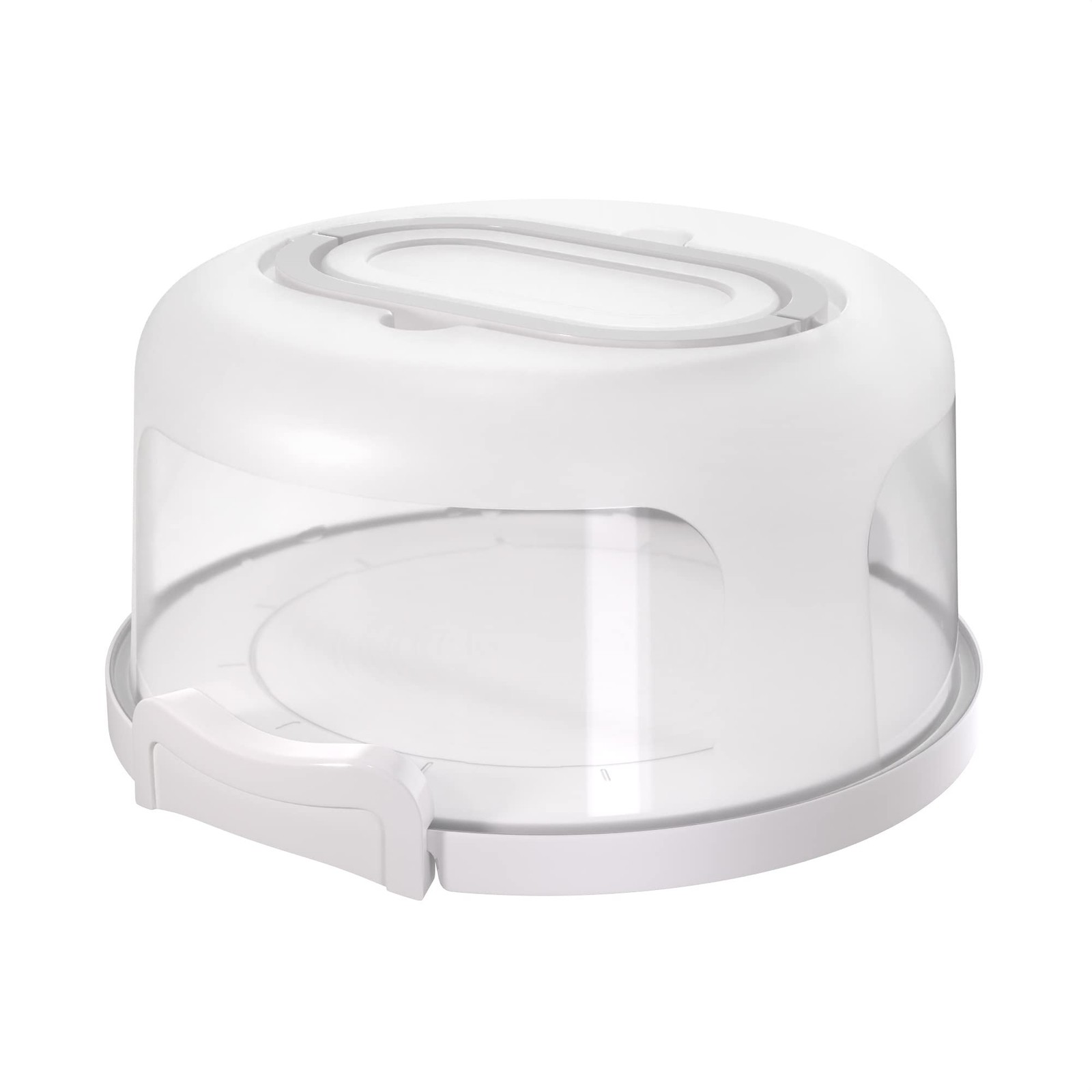 Top Shelf Elements Round Cake Carrier Two Sided Cake Holder Serves as Five Se…