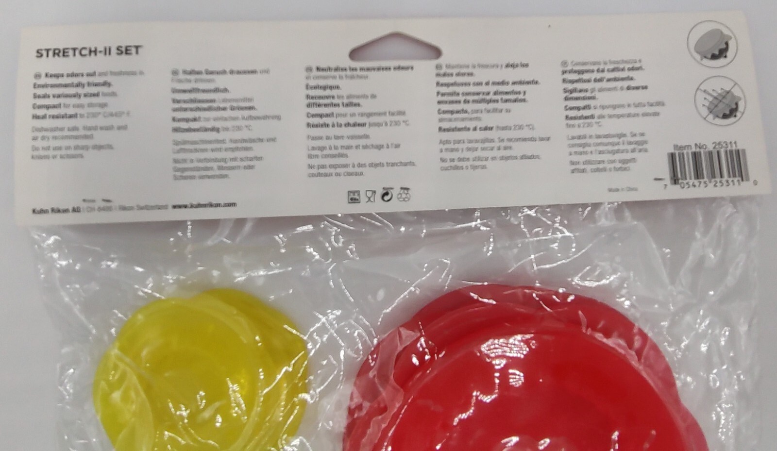 Kuhn Rikon 12 Piece Silicone Food & Container Storage Covers Stretch-II Set New