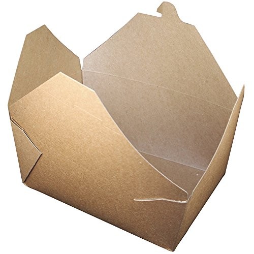 BioPak Carry Out Food Carton 96 oz Earth Paperboard – 8 1/2″L x 6 1/4″W x 3