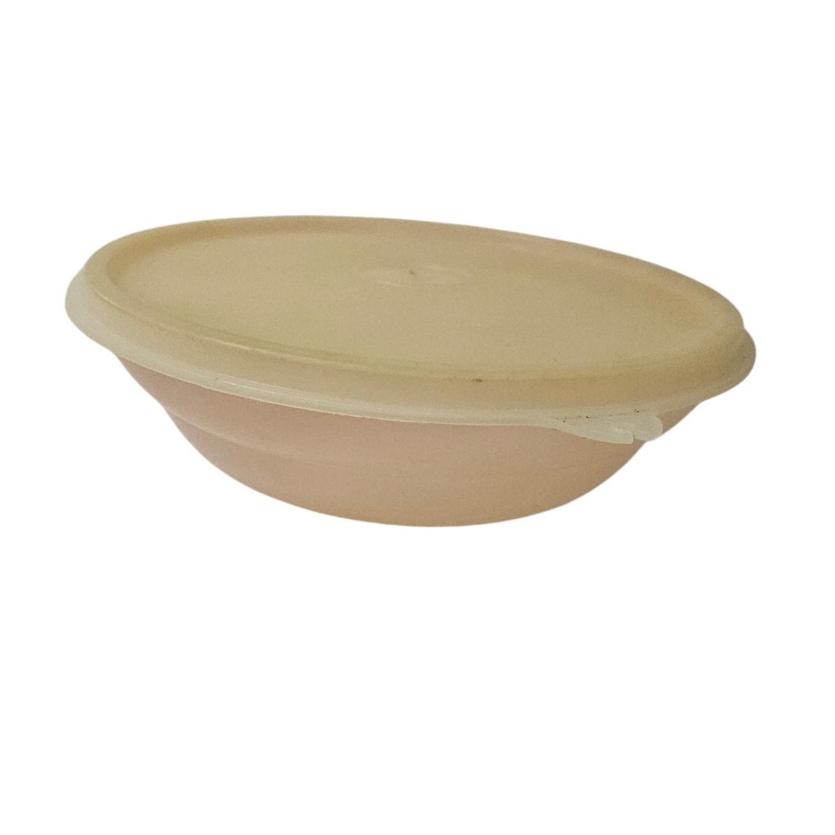 Vintage Tupperware Pink Cereal Bowl 155-52 and Lid 227-24