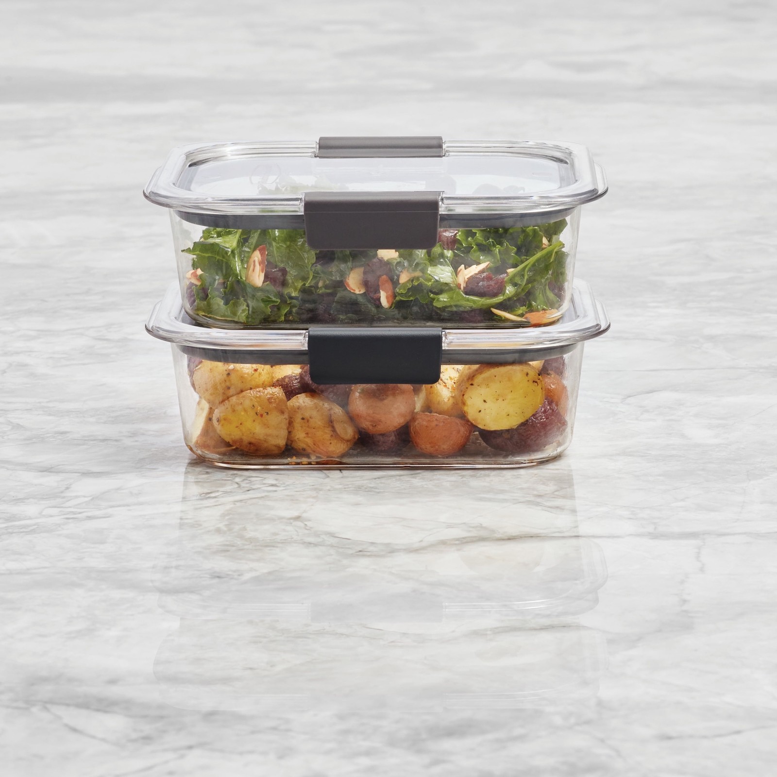 Rubbermaid 3.2 Cup Brilliance Stain-Proof Food Storage Container, Set of 2