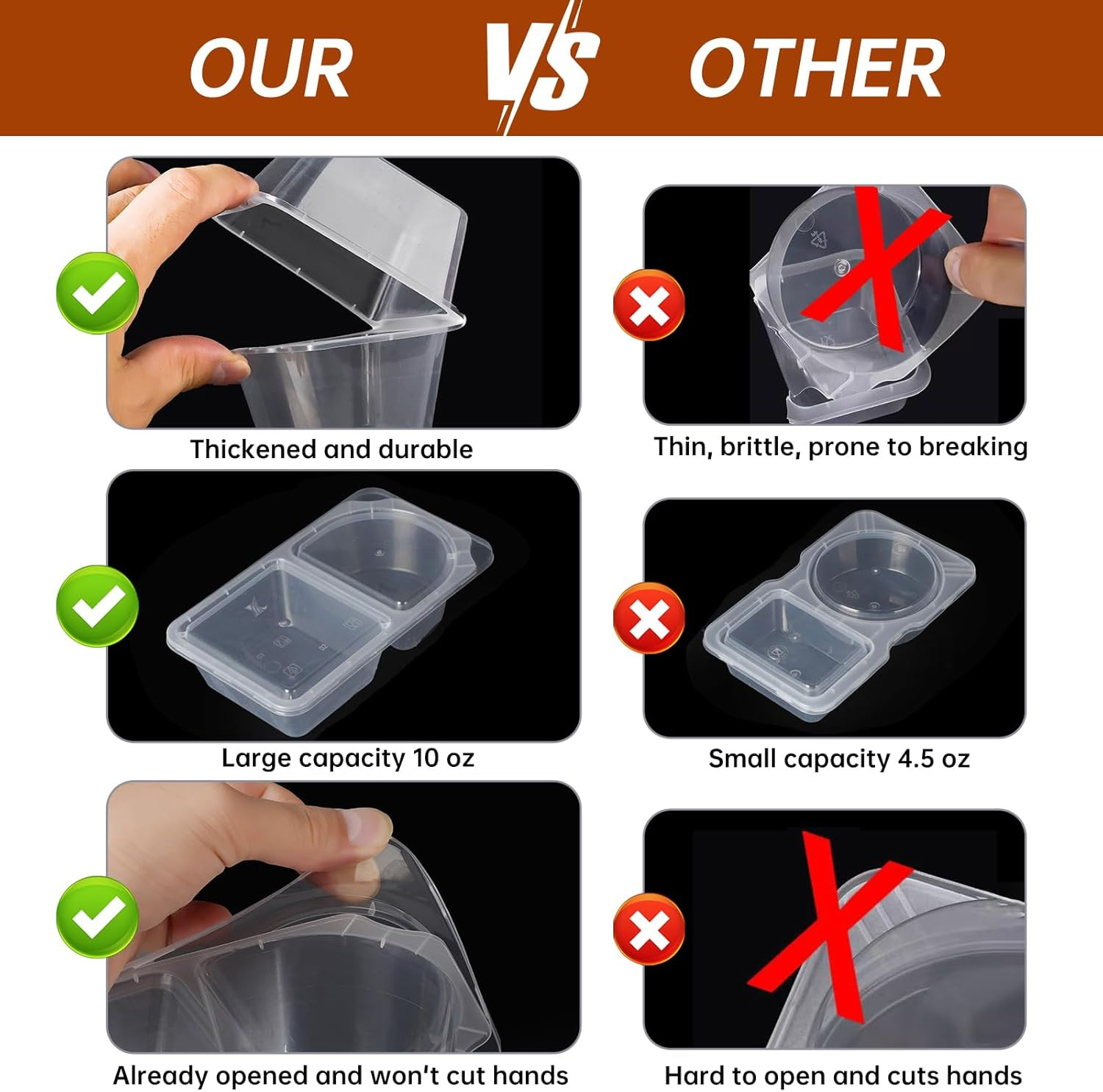Reusable Snack Containers with Lids, Snack Containers, 20-Pack Snack Pack Contai
