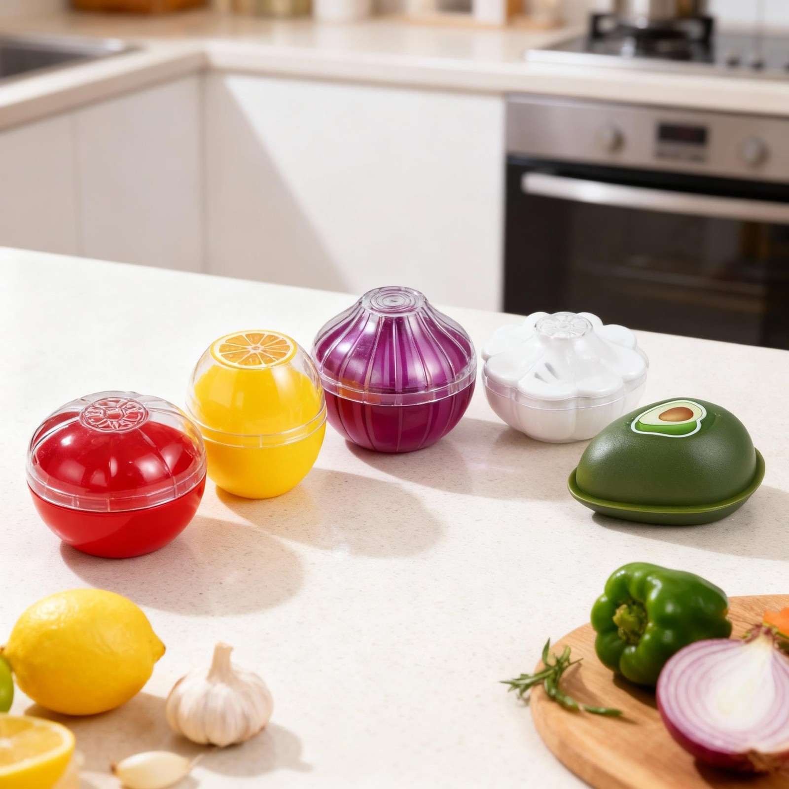 Karebeen Onion Storage, Avocado Saver Keeper, Reusable Tomato