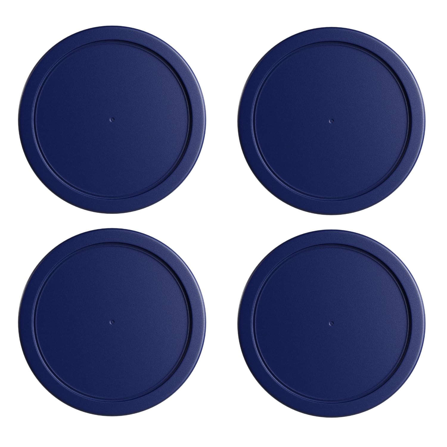 Replacement Lids fits Pyrex 1-Cup Round Glass Cover for 7202-PC Navy 6 Pack