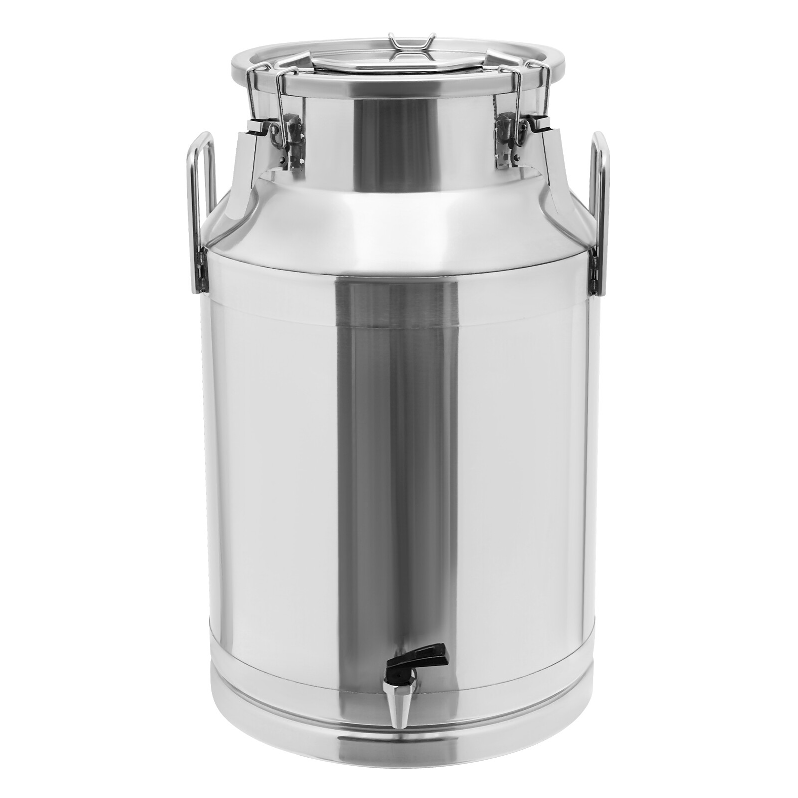 201 Stainless Steel Milk Jug Milk Can with a Faucet Sealed Bucket 40L/10.57Gal