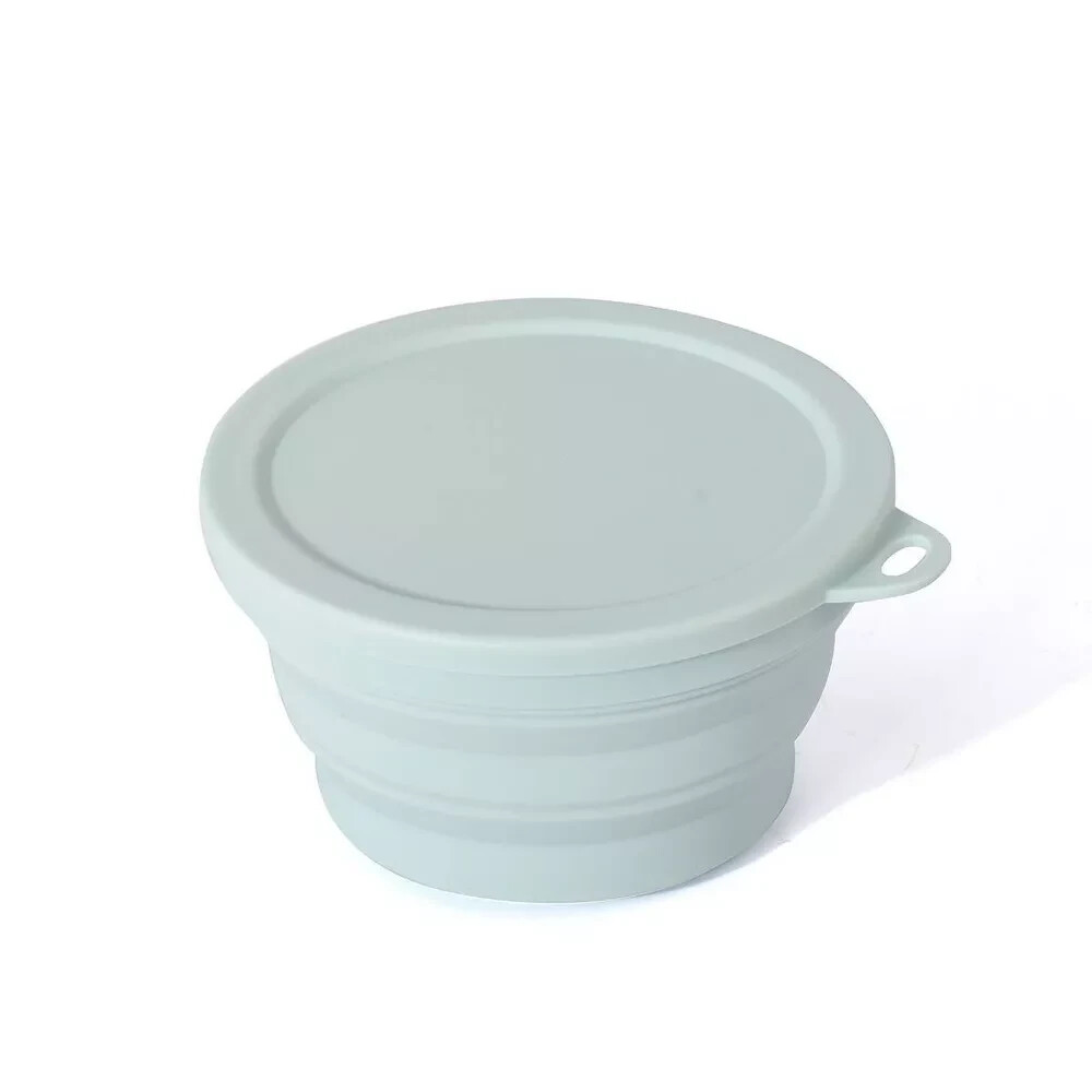 2 Pack Silicon Collapsible Food Storage Containers with Secure lid