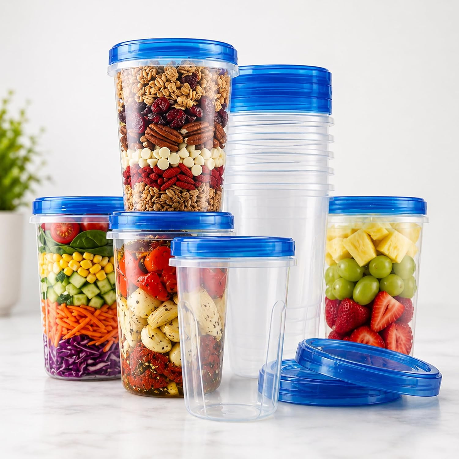 Tafura 10 Pack 32 Oz Freezer Storage Containers Leak-Proof – BPA Free Soup Conta