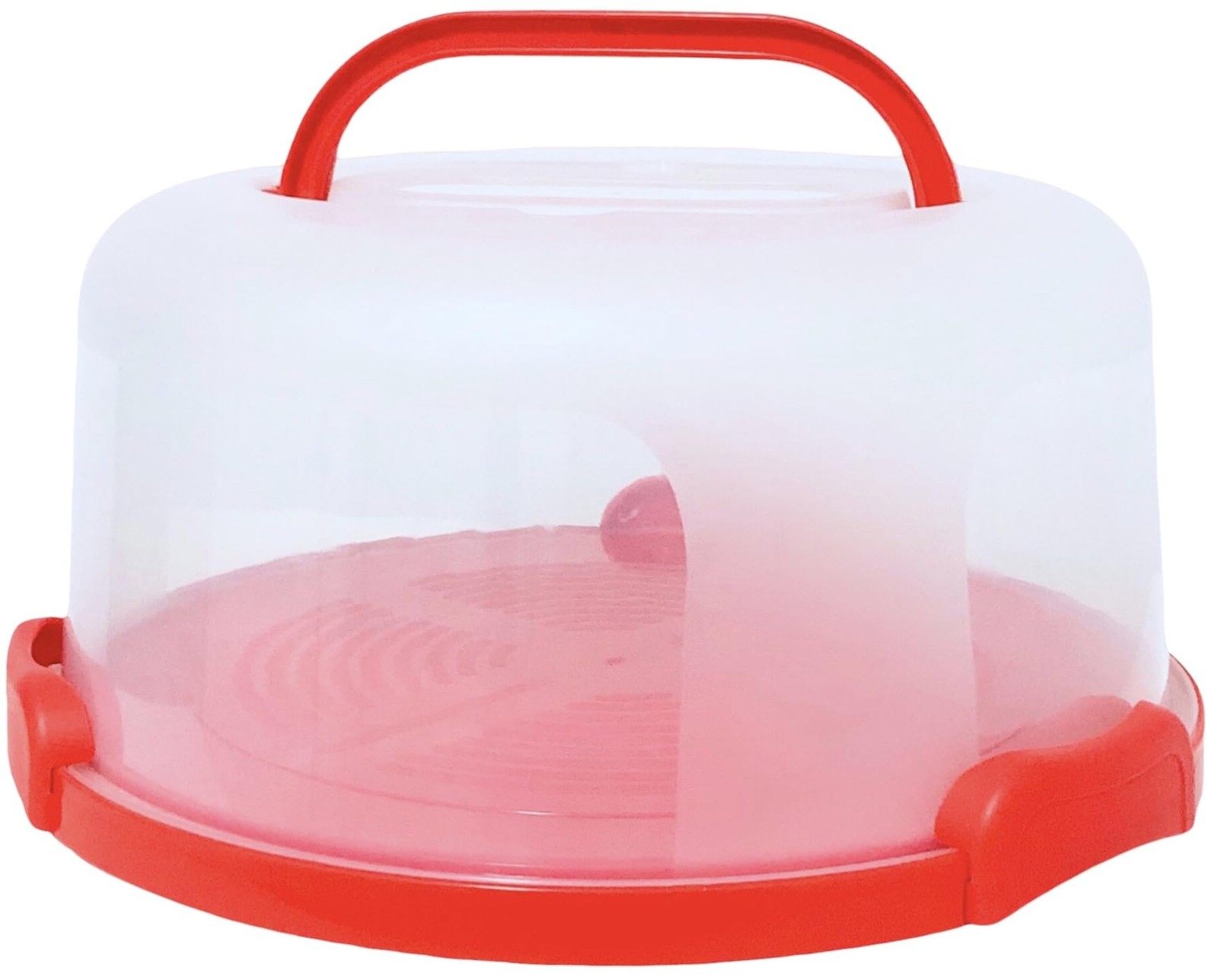 Large Sturdy Round Cake Carrier Holder 10 inch Multi Purpose Cover Five Secti…