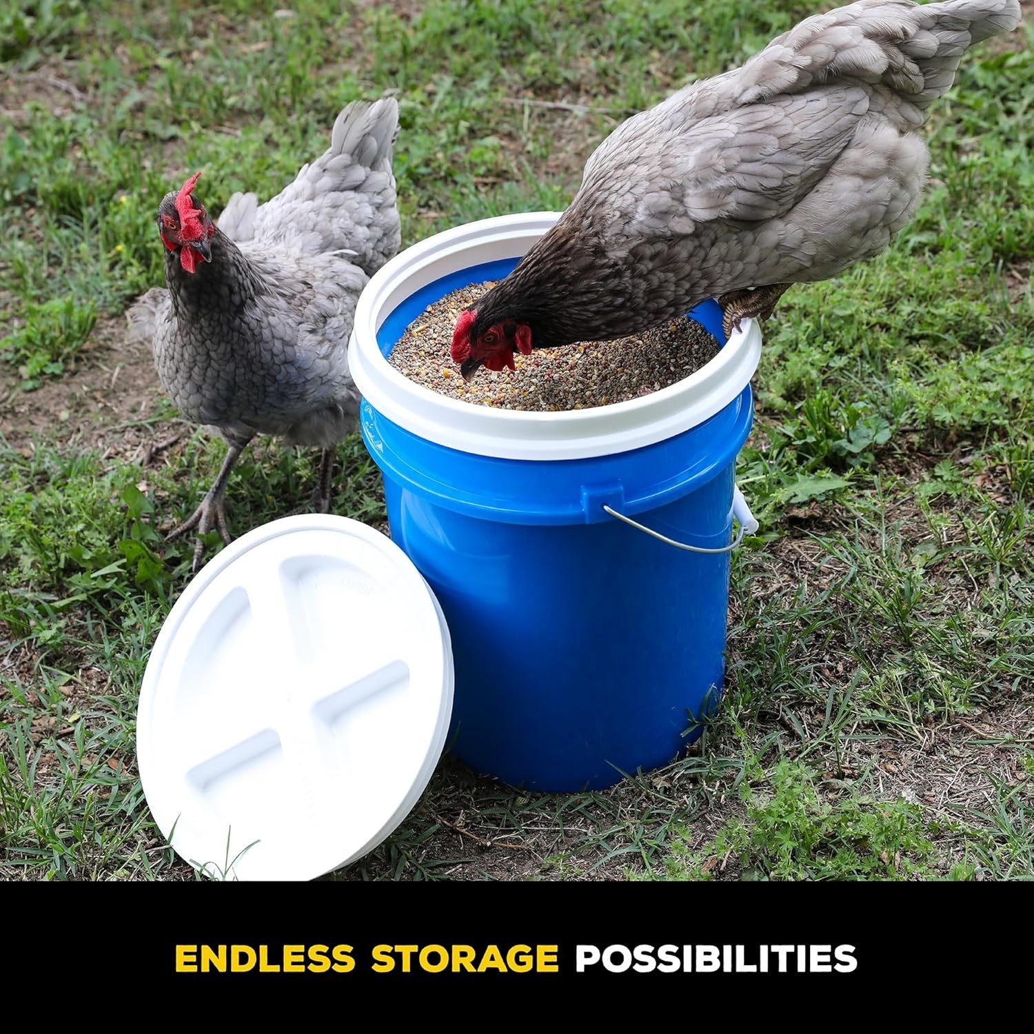 Airtight Bucket Sealers: 3pk Combo in Patriotic Colors