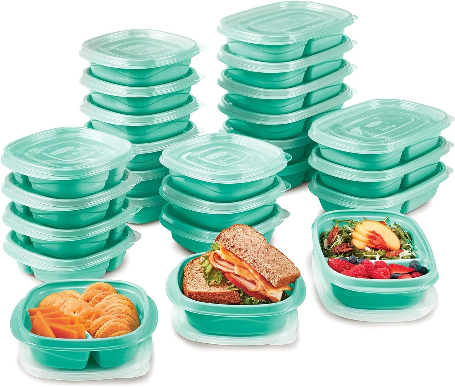Rubbermaid 50-Piece Food Storage Containers Set with Lids BPA-Free Plastic