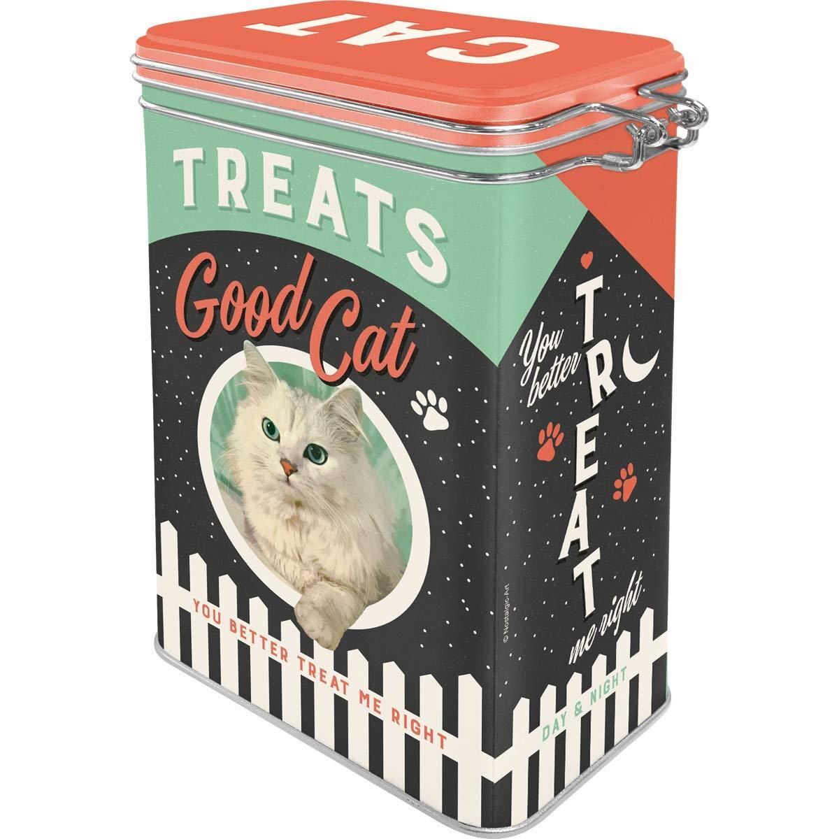 Nostalgic-Art – Metal Food Coffee Sugar Storage Tin Container Box – Good Cats
