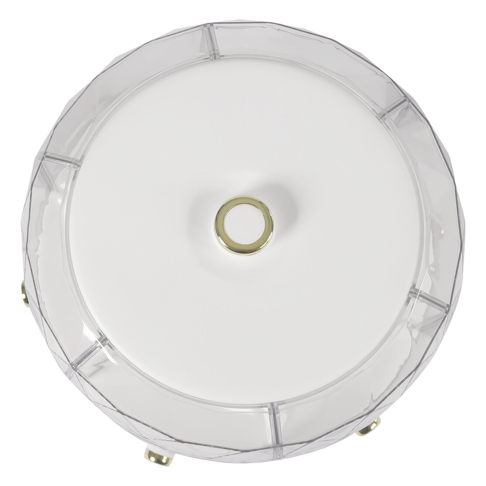 6-Grid Rotating Rice Dispenser Dry Grain Food Storage Container Tank for Kitchen