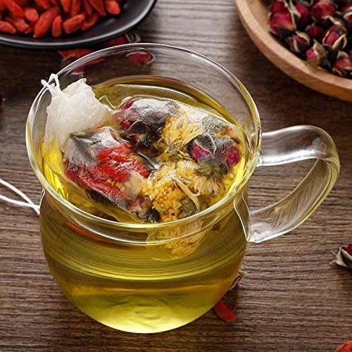 100 Pcs Disposable Tea Bags for Loose 3.54″ x 2.75″ 100pcs Corn Fiber, White