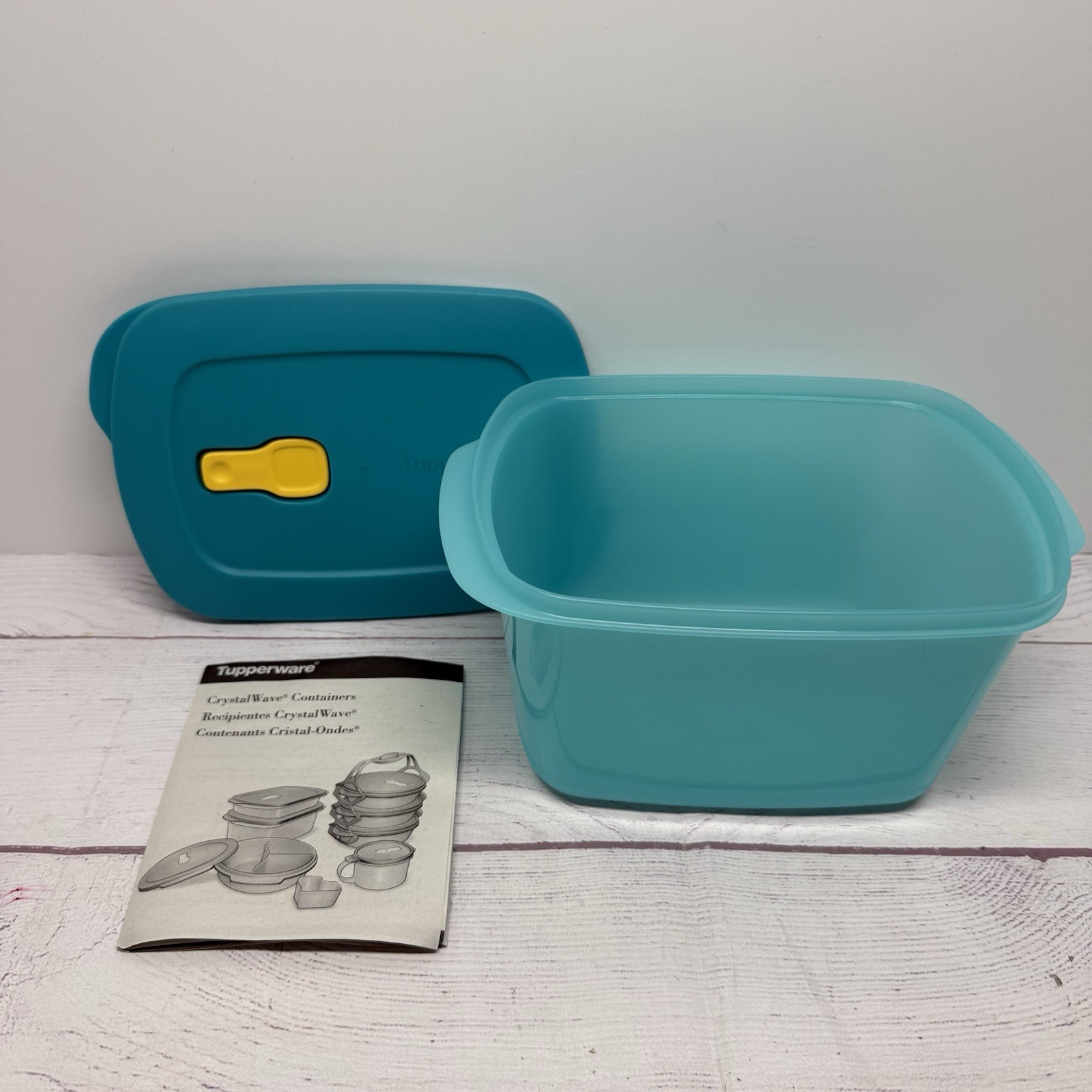 Tupperware Microwavable Crystal Wave Container 7365 Teal – 2.7L