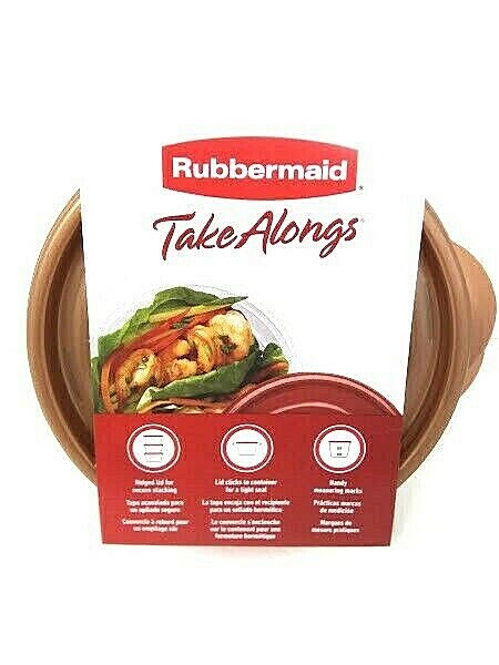 Rubbermaid Take Alongs Food Container Small Bowls 3.2 Cups Lids Set Of 2 NEW