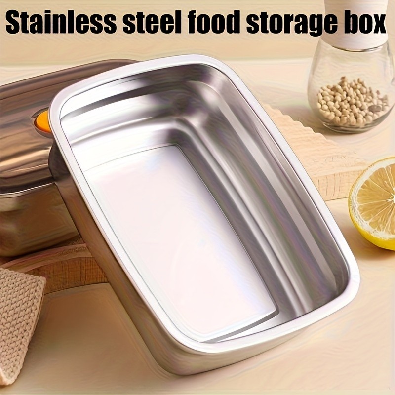 Stackable Stainless Steel Lunch Containers Box with Lids Leak-Proof Food Storage